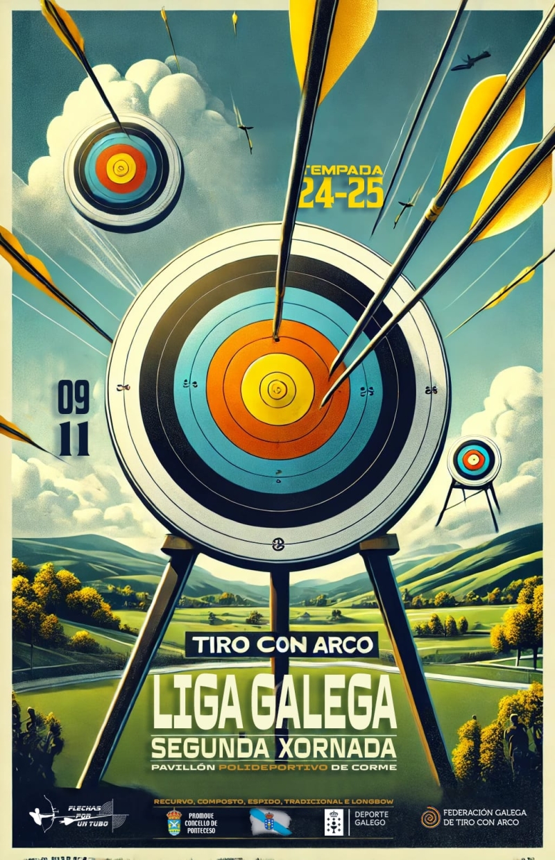 2 TIRADA LIGA GALEGA DE SALA 2024/25 ARCO R-C-B-T-L-ADAPTADO U15-U18-U21-SENIOR-50+ - Inskriba zaitez