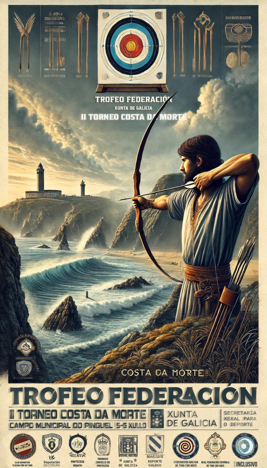 TROFEO FEDERACIÓN DE AIRE LIBRE Y 5 TIRADA LIGA 2024/25 ARCO R-C-B-T-L_U15-U18-U21-SENIOR-50+DCD - II TROFEO COSTA DA MORTE - Inscríbete