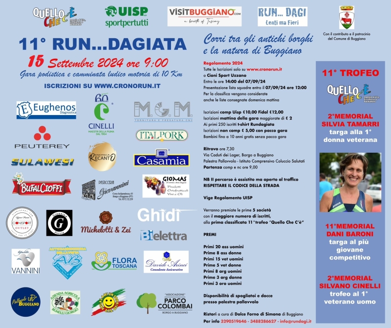 11A RUN...DAGIATA - Register