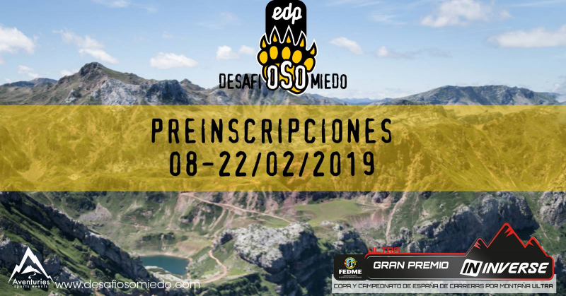 PRE-INSCRIPCIONES EDP DESAFIOSOMIEDO 2019 - Inscríbete