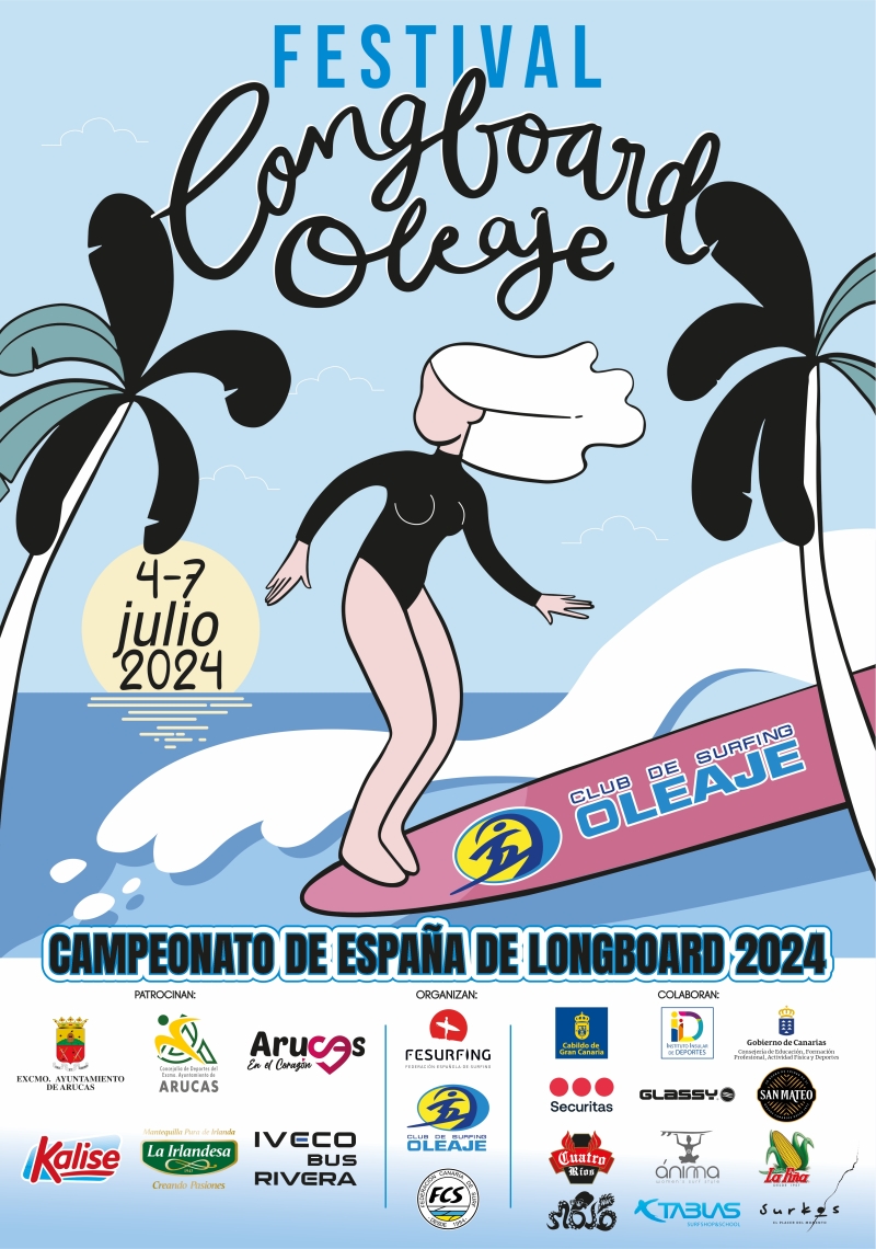 CAMPEONATO DE ESPAÑA DE LONGBOARD 2024 - FESTIVAL LONGBOARD OLEAJE - Inscreva-se
