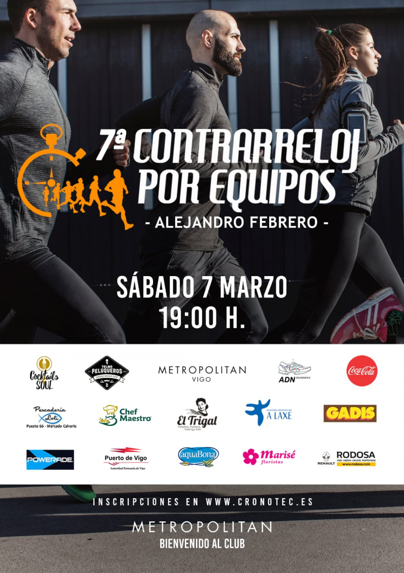 7ª CONTRARRELOJ POR EQUIPOS ALEJANDRO FEBRERO - METROPOLITAN - Inscriu-te