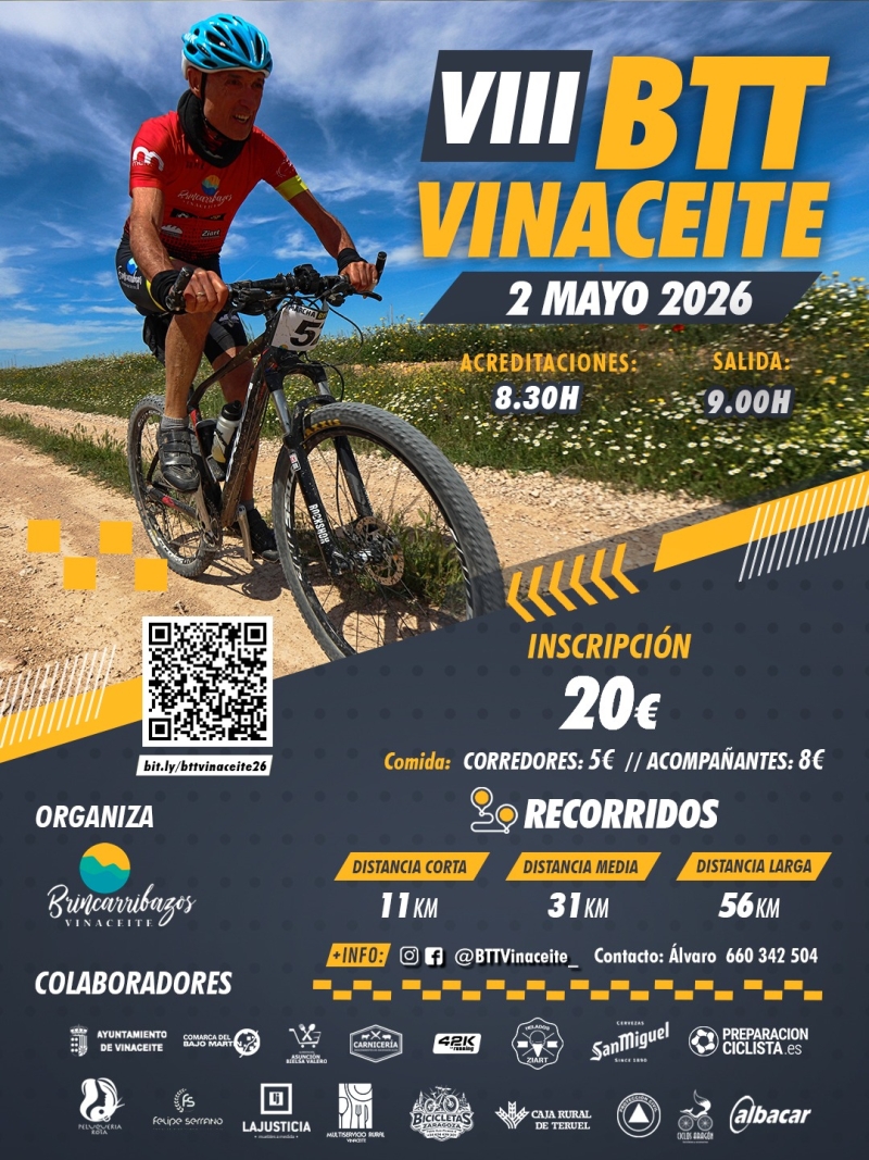 VIII MARCHA CICLOTURISTA BTT VINACEITE - Inscríbete
