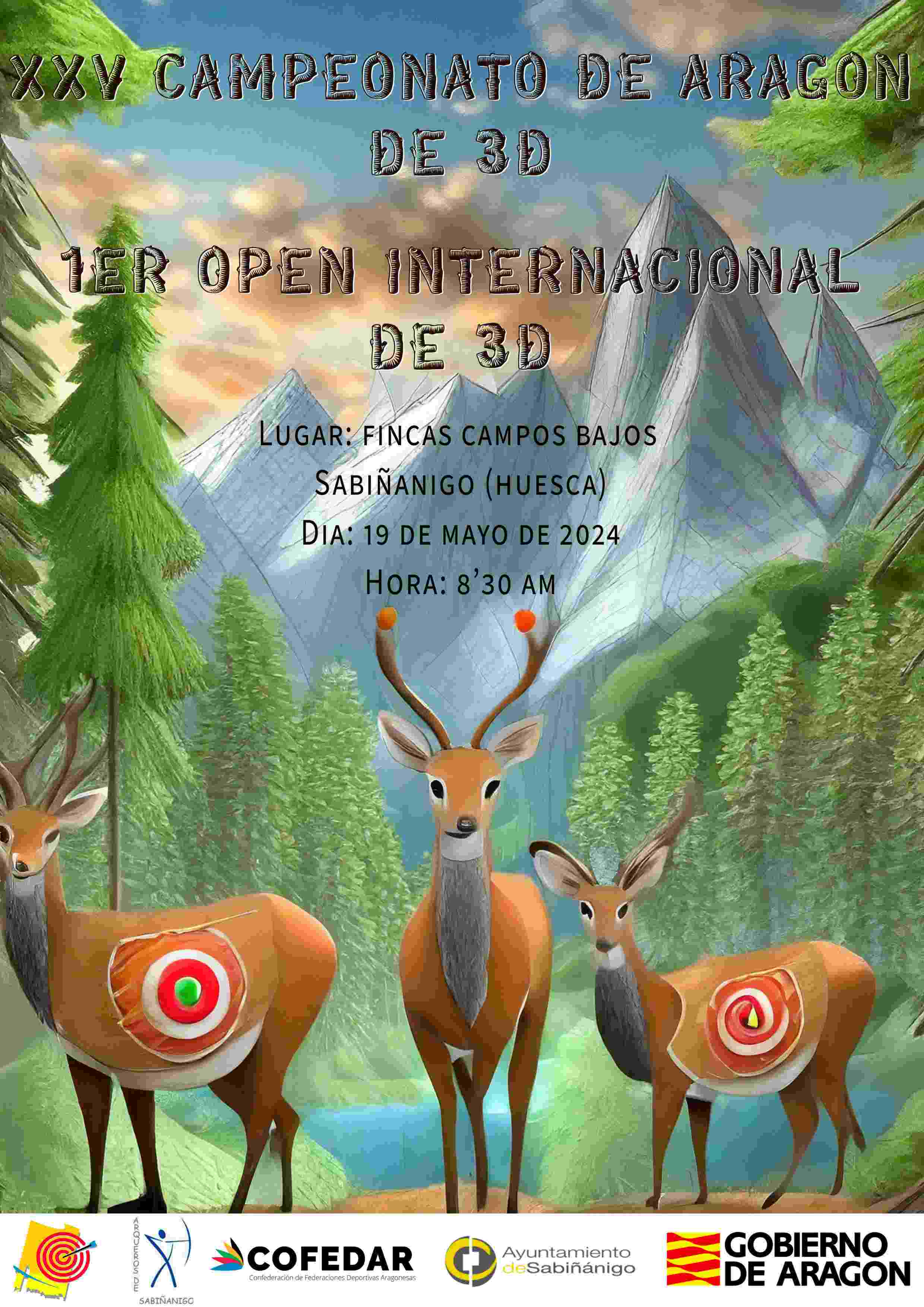 XXV CAMPEONATO DE ARAGÓN DE 3D - I OPEN INTERNACIONAL TROFEO PIRINEES 3D - Inscriu-te