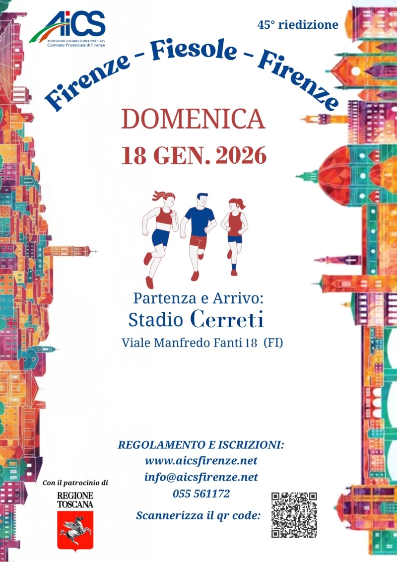 45° FIRENZE FIESOLE FIRENZE - Iscriviti