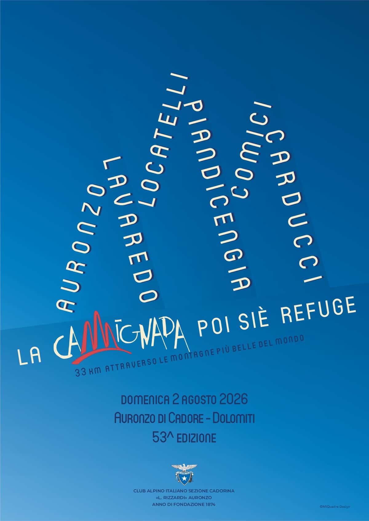 CAMIGNADA POI SIE' REFUGE - Inscríbete