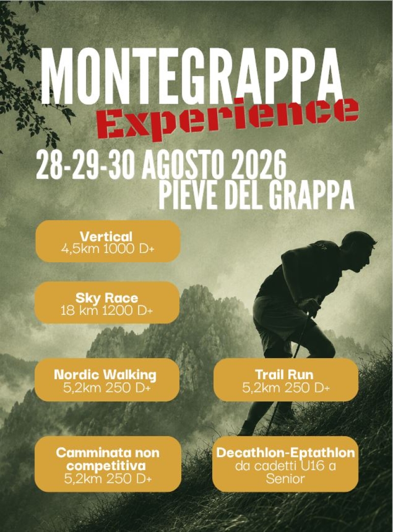 MONTEGRAPPA EXPERIENCE 2026 - VALEVOLE ANCHE COME CAMPIONATO NAZIONALE ACSI - Iscriviti