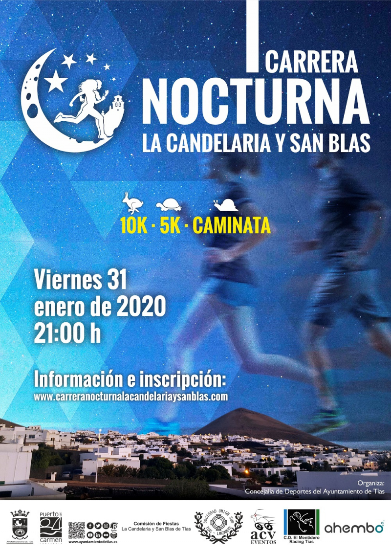 I CARRERA NOCTURNA LA CANDELARIA Y SAN BLAS - Inskriba zaitez