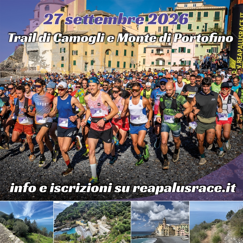 TRAIL DI CAMOGLI E MONTE DI PORTOFINO 2026 - Iscriviti