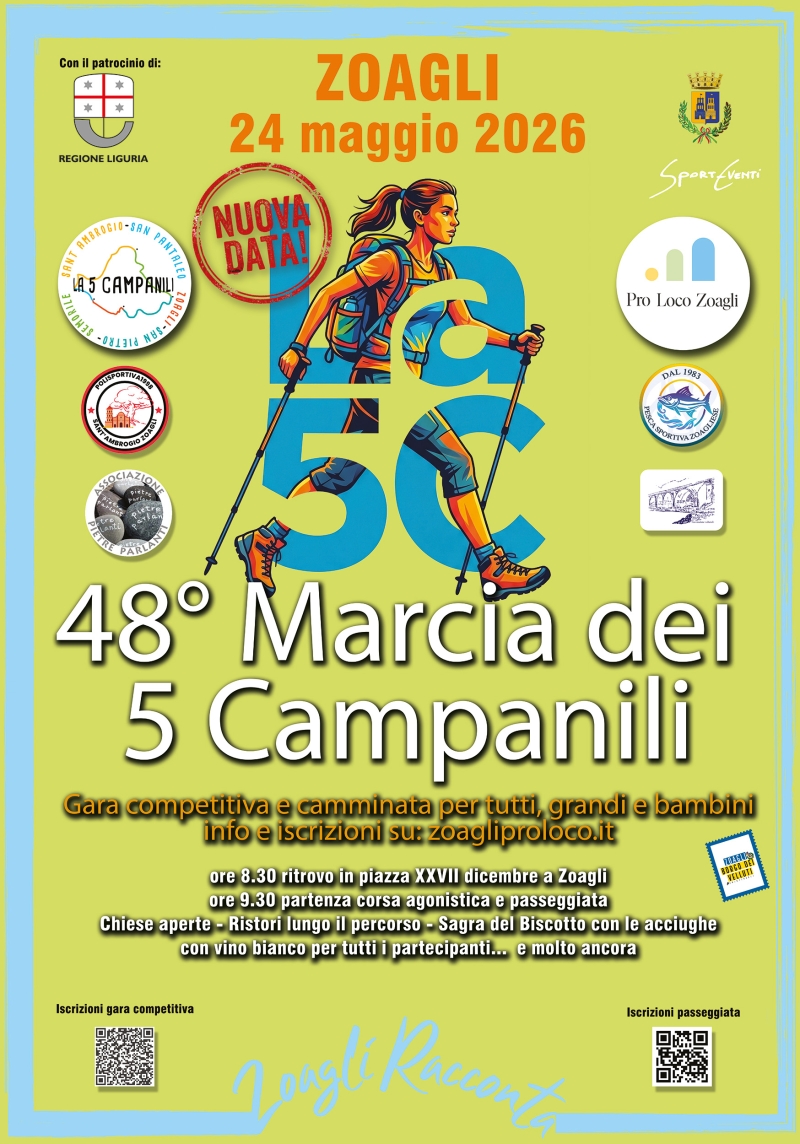 MARCIA 5 CAMPANILI 2026 - Iscriviti