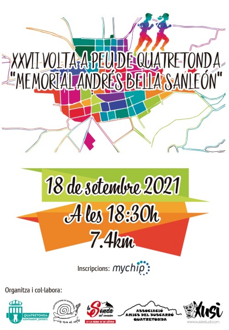 XXVII VOLTA A PEU A QUATRETONDA,  - Inscríbete