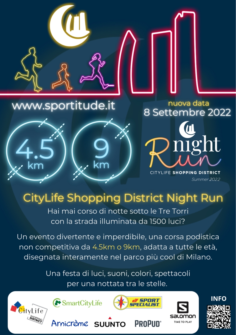 CITYLIFE SHOPPING DISTRICT NIGHT RUN '22 - Iscriviti