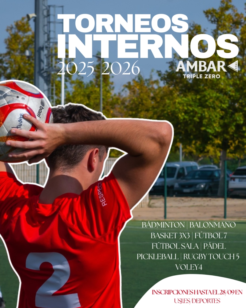 MANAGER TORNEOS INTERNOS USJ AMBAR TRIPLE ZERO 2025-26 - Inscríbete