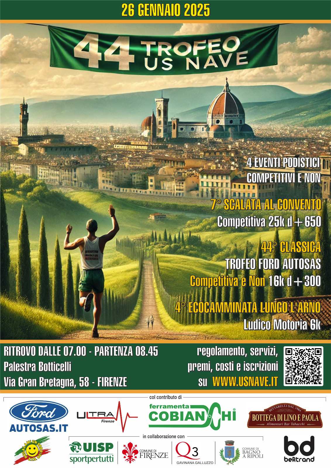 44° TROFEO US NAVE TROFEO AUTOSAS - 7ª SCALATA AL CONVENTO - 4^ ECOCAMMINATA LUDICO MOTORIA - Zur Anmeldung