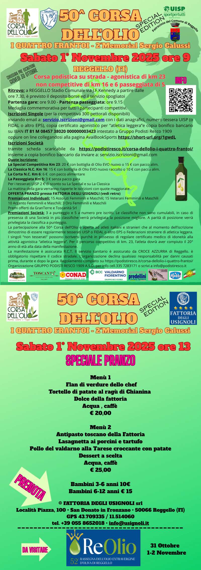 CORSA DELL'OLIO - I QUATTRO FRANTOI - Iscriviti