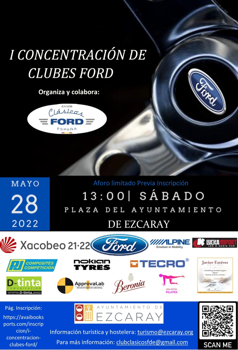 I CONCENTRACIÓN CLUBES FORD - Inscríbete