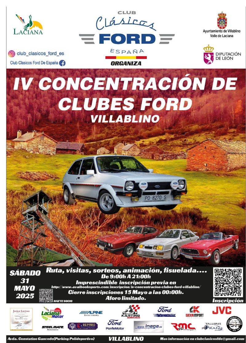 IV CONCENTRACIÓN CLUBES FORD - VILLABLINO - Inscris-toi
