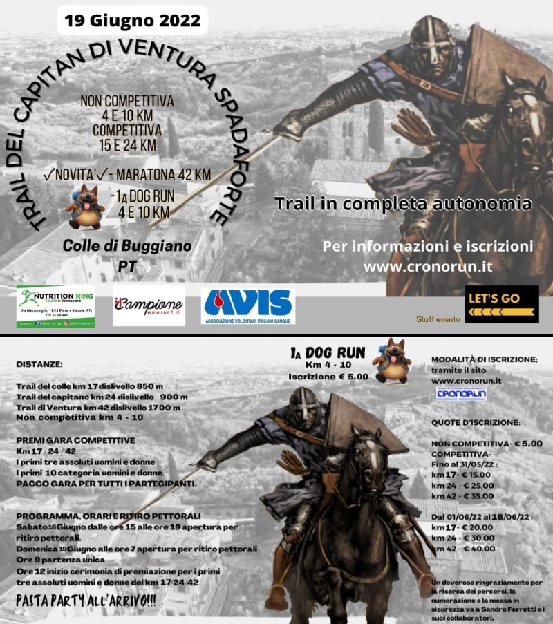 TRAIL DEL CAPITANO DI VENTURA SPADAFORTE - Register