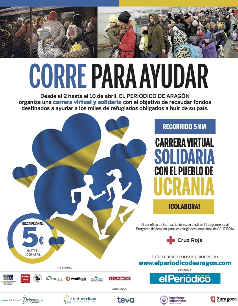 CARRERA VIRTUAL SOLIDARIA CON EL PUEBLO DE UCRANIA - Inscríbete