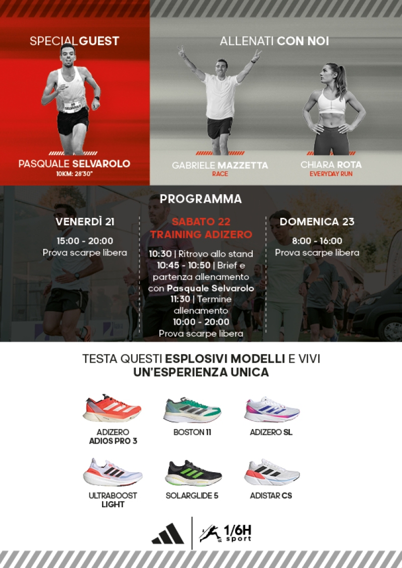 ADIDAS  THE RUNNING LAB - PADOVA - Inscríbete