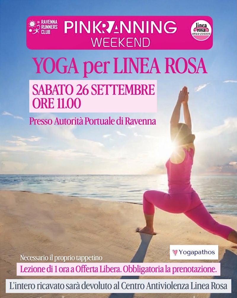PINK RANNING - LEZIONE DI YOGA - Iscriviti