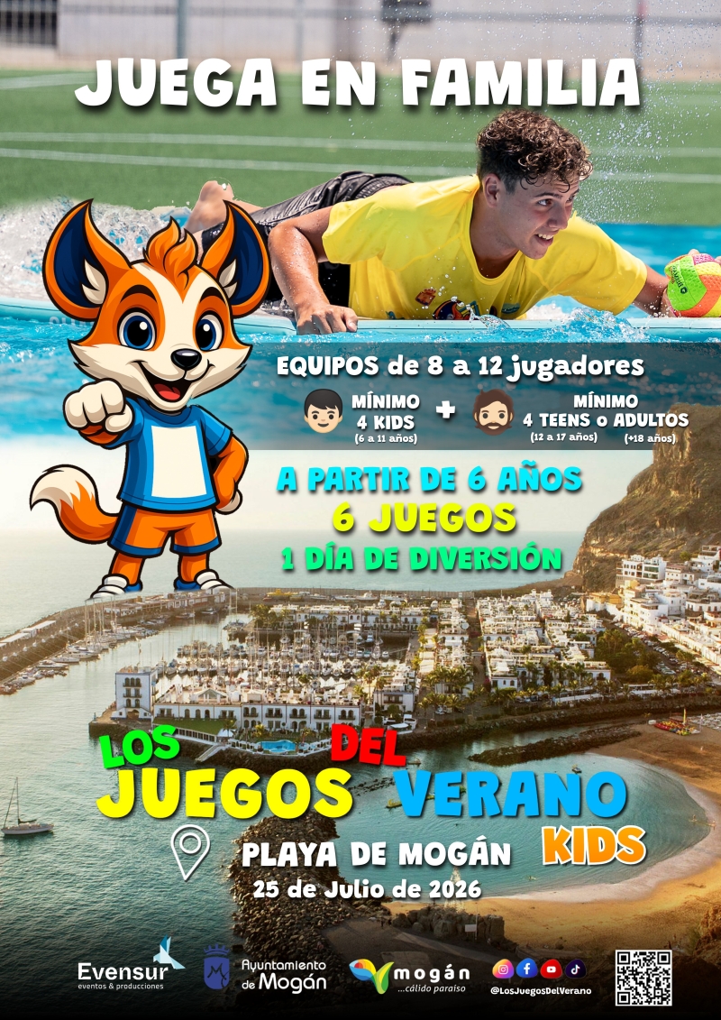 LOS JUEGOS DEL VERANO KIDS- PLAYA DE MOGÁN - Inscríbete