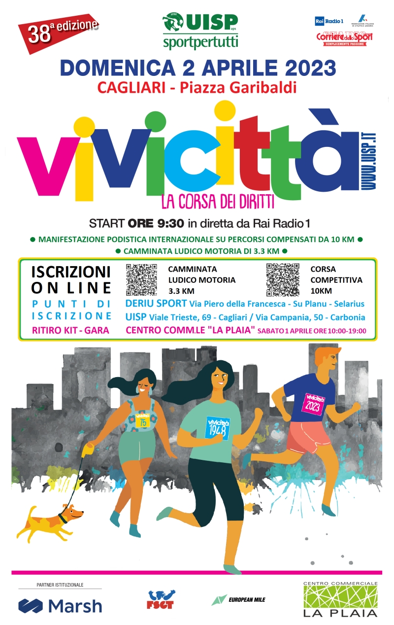 VIVICITTÀ CAGLIARI - CAMMINATA LUDICO MOTORIA 3,3KM - Iscriviti