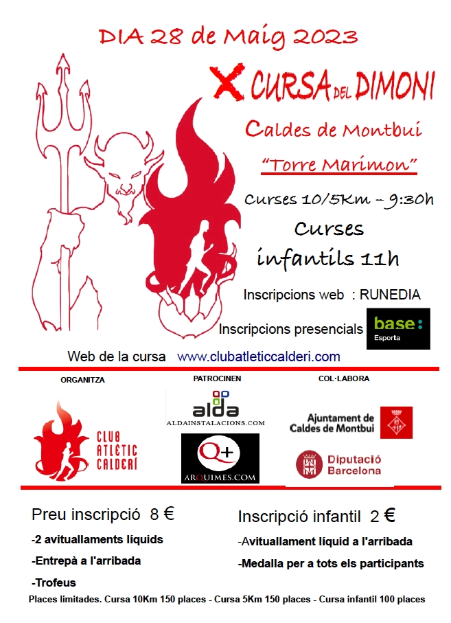 X CURSA DEL DIMONI - Register