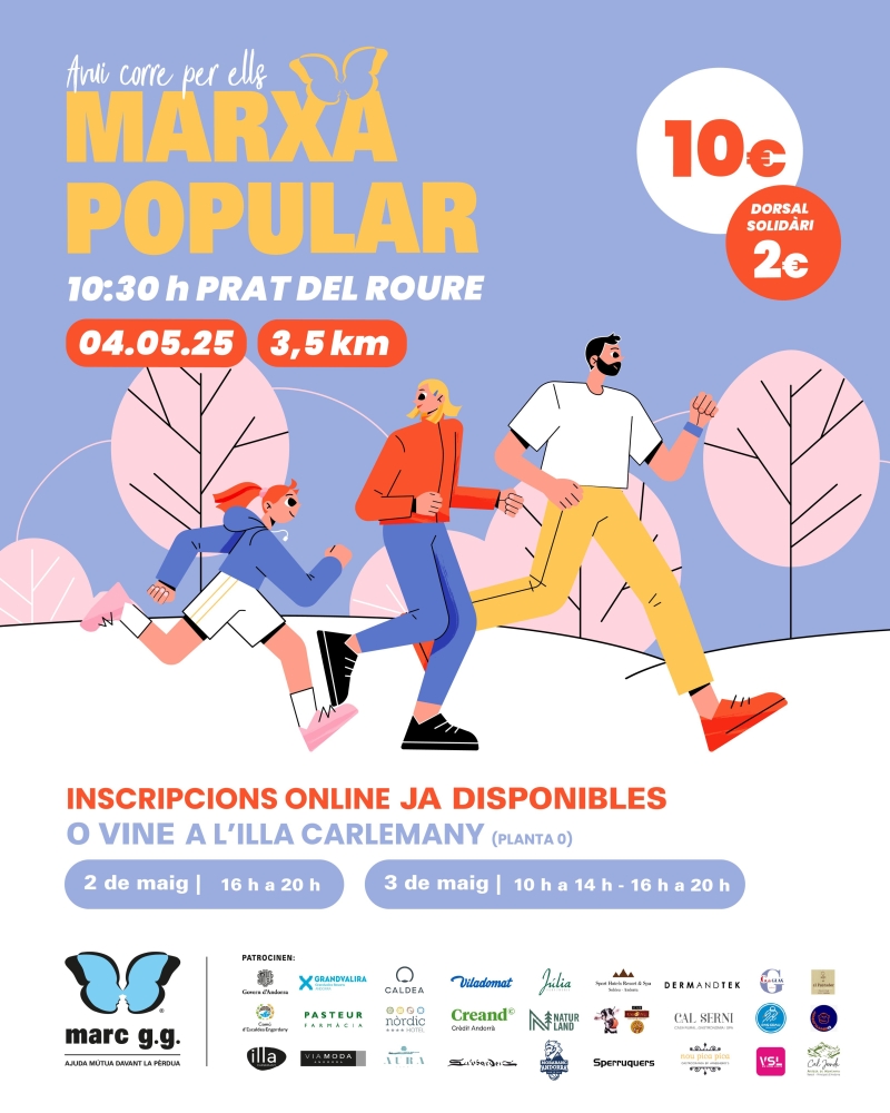 MARXA POPULAR ASSOCIACIÓ MARC GG -04/05/2025 - Inscríbete