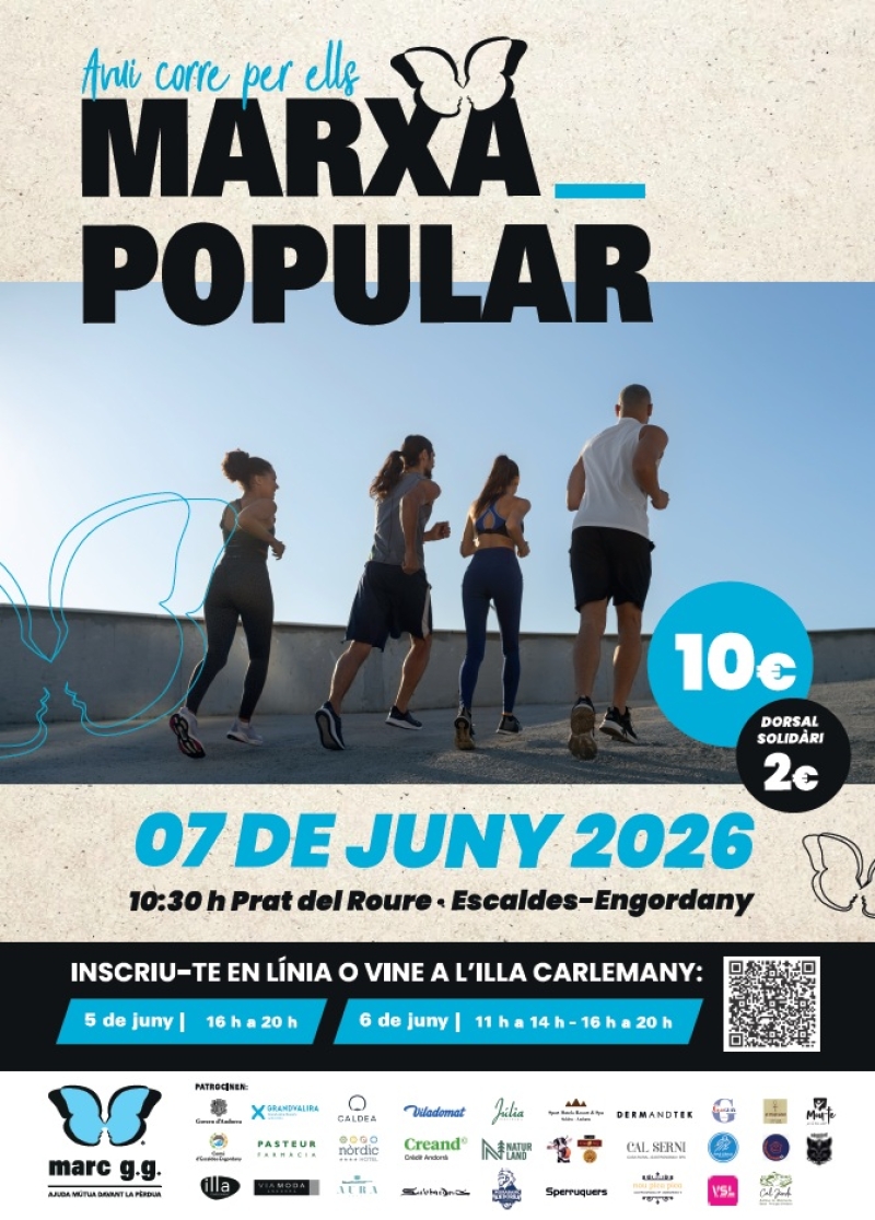 MARXA POPULAR ASSOCIACIÓ MARC GG -07/06/2026 - Inscríbete