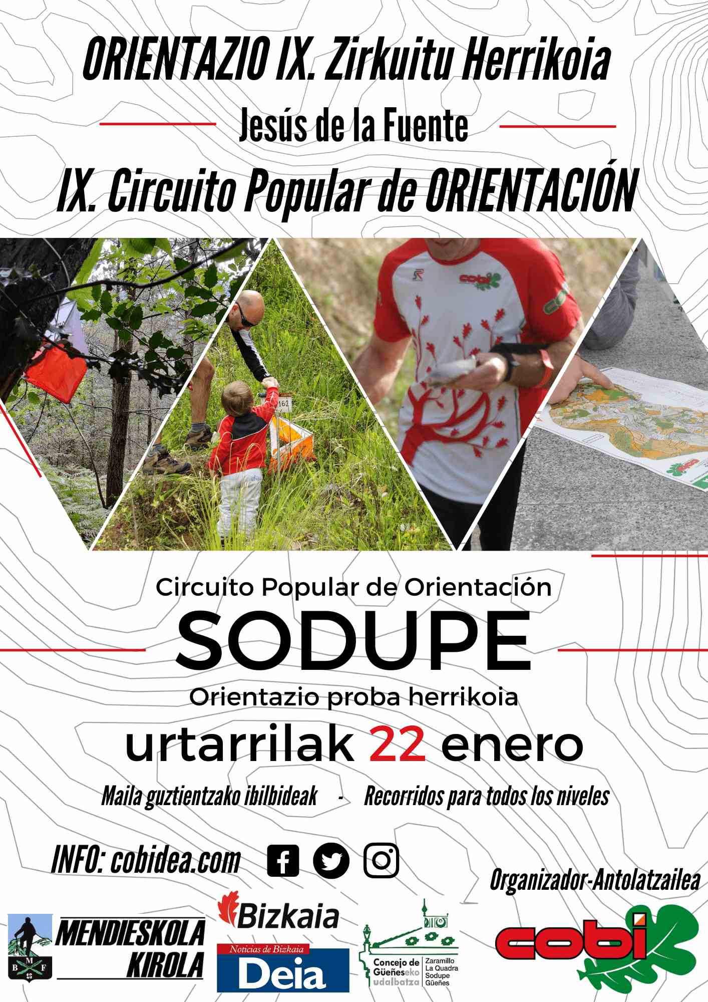 IX CIRCUITO POPULAR DE ORIENTACIÓN JESÚS DE LA FUENTE: SODUPE. - Prijava