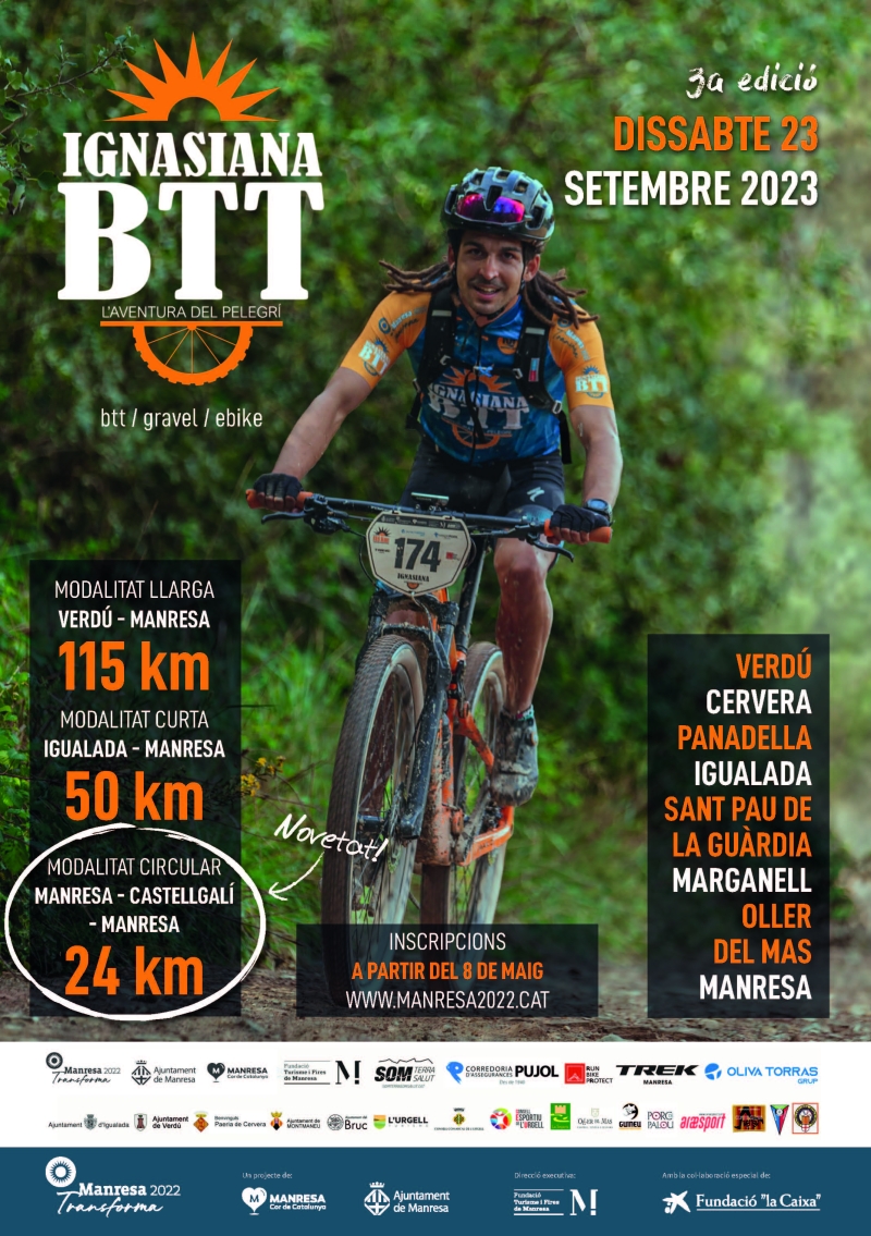 IGNASIANA BTT 115 KM (VERDÚ - MANRESA) - Inscríbete