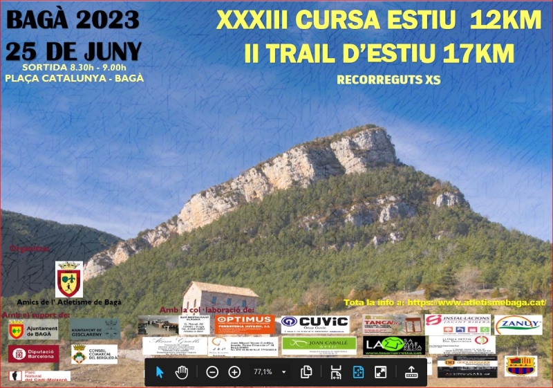 XXXIII - CURSA D'ESTIU DE BAGÀ - Inscríbete