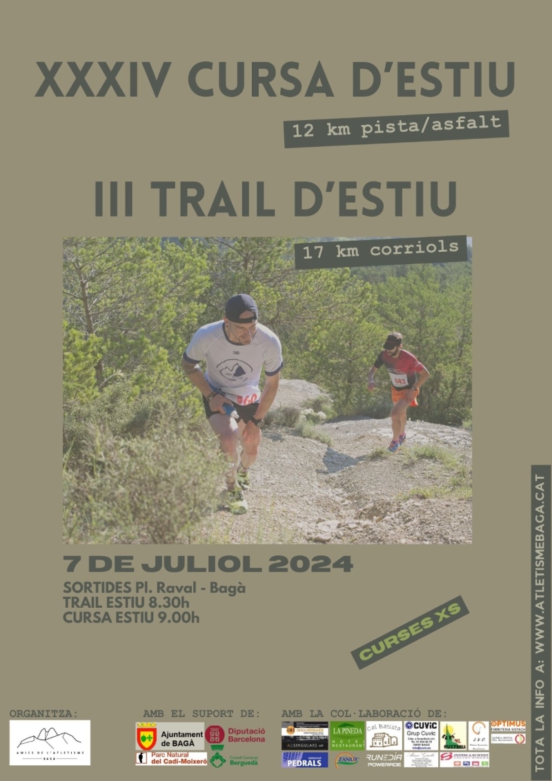 XXXIV - CURSA D'ESTIU DE BAGÀ - Inscriu-te