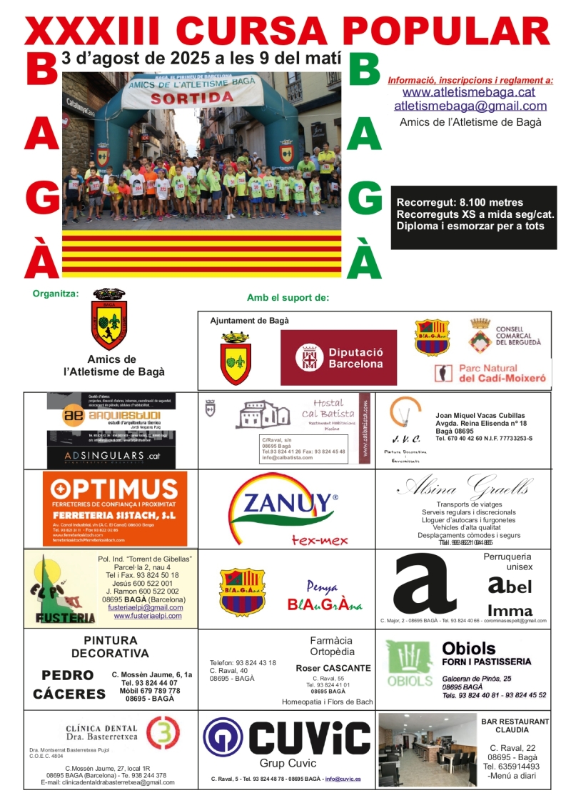 CURSA POPULAR DE BAGÀ - Inscriu-te