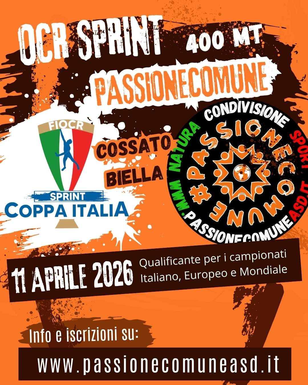 PASSIONECOMUNE SPRINT 2026 - Iscriviti