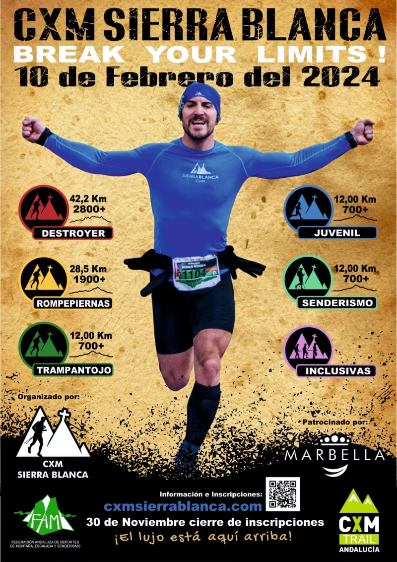 CXM SIERRA BLANCA - BREAK YOUR LIMITS - Inscríbete