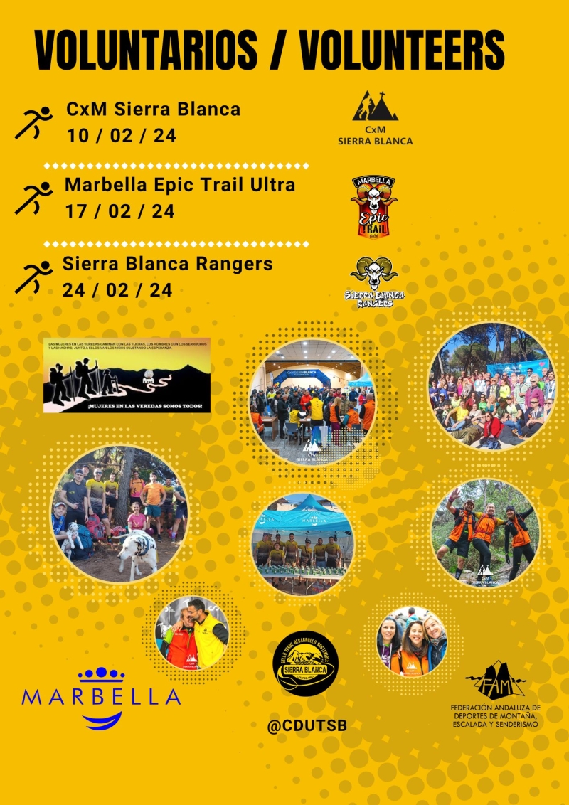 CXM SIERRA BLANCA - VOLUNTARIOS - Inscríbete