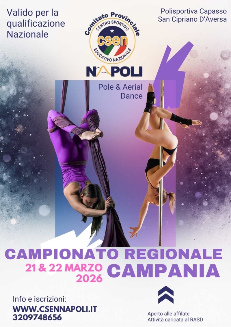 TROFEO CAMPANIA - POLE & AERIAL 21&22 MARZO 2026 - Iscriviti