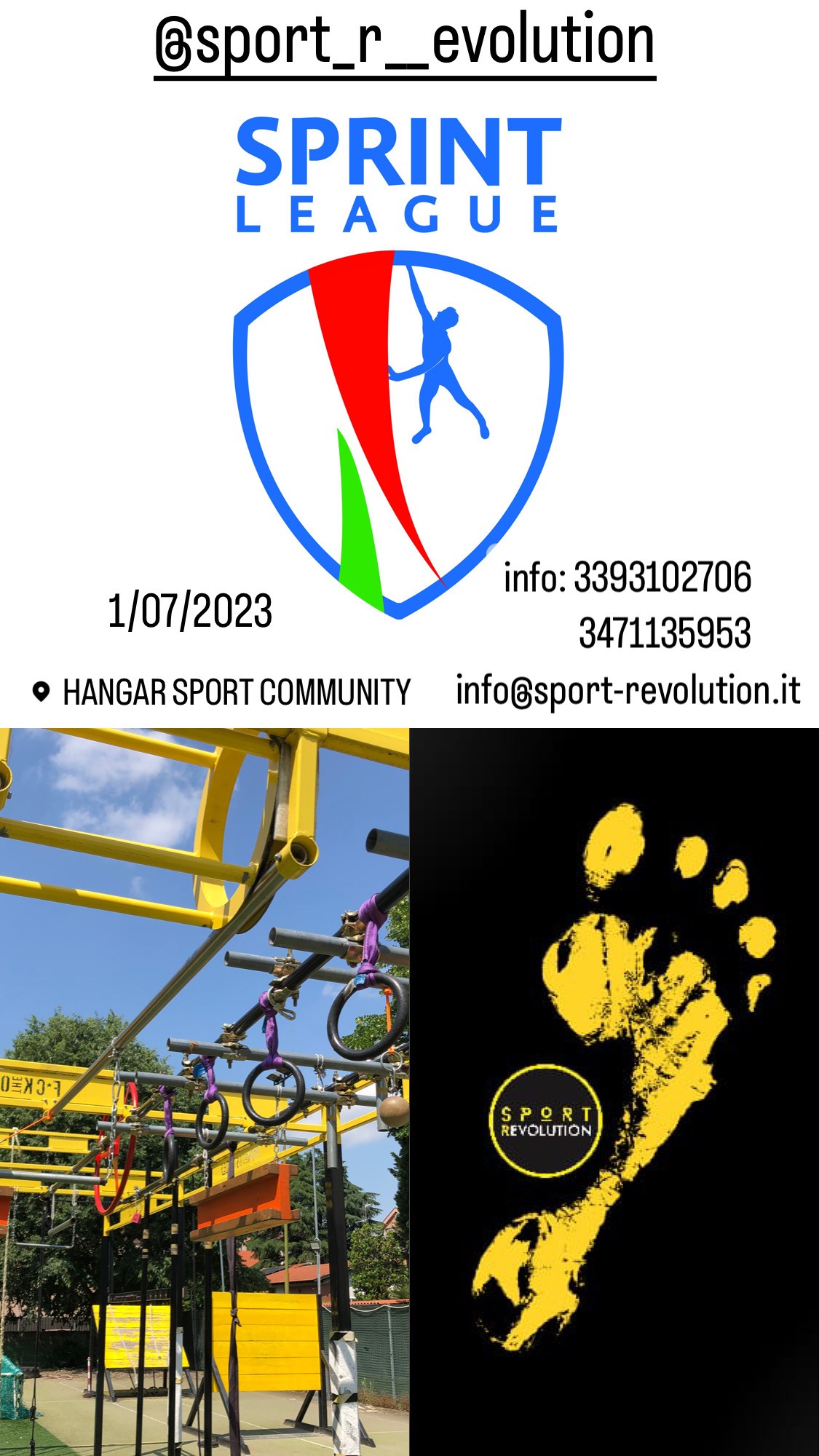 SPRINT LEAGUE SEGRATE - SPORT R*EVOLUTION - Register