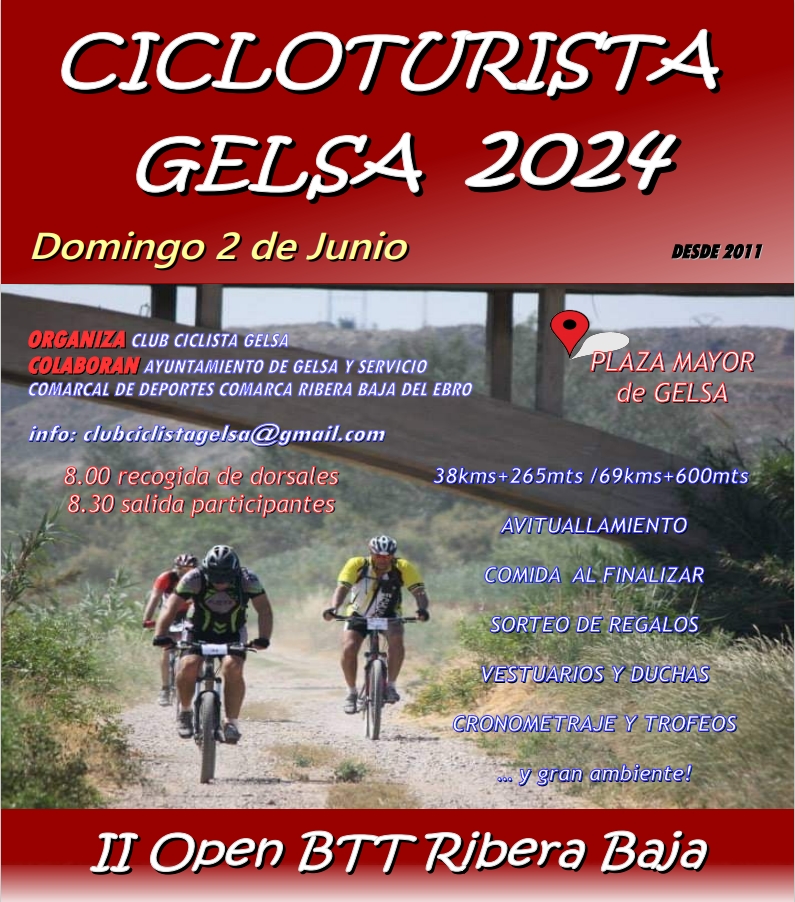 CICLOTURISTA GELSA 2024 - Inscríbete
