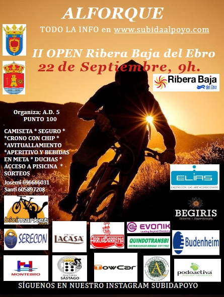 XII SUBIDA AL POYO ALFORQUE - Inscríbete