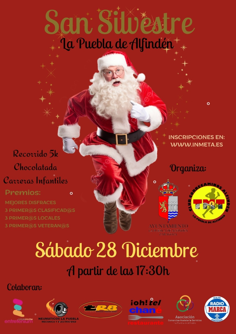 SAN SILVESTRE LA PUEBLA DE ALFINDEN 2024 - Inscríbete
