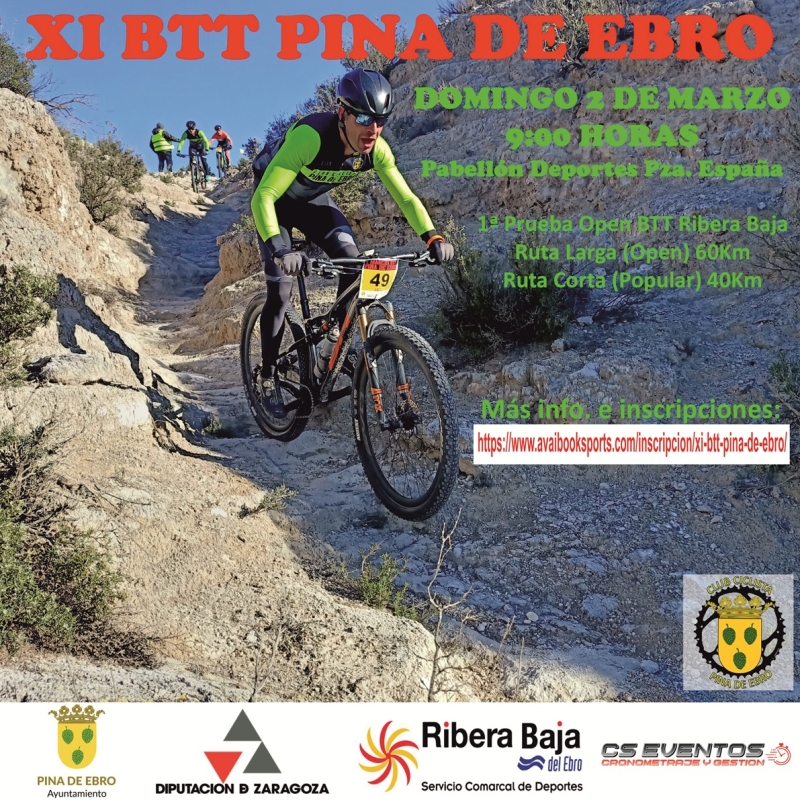 XI BTT PINA DE EBRO - Inscríbete