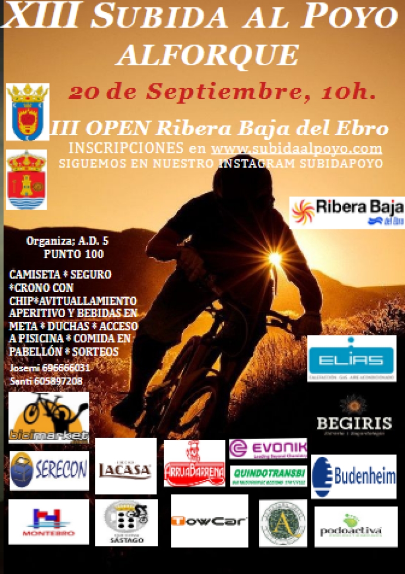 XIII BTT SUBIDA AL POYO - Inscríbete