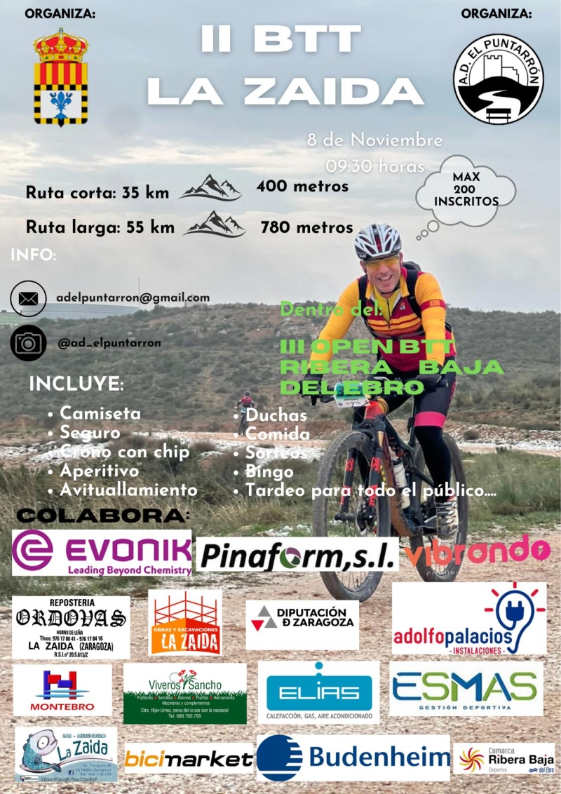 II BTT LA ZAIDA - Inscríbete