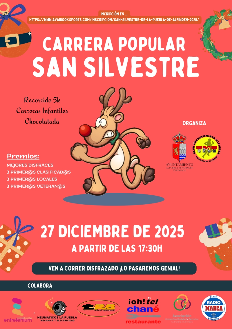 SAN SILVESTRE DE LA PUEBLA DE ALFINDEN 2025 - Inscríbete