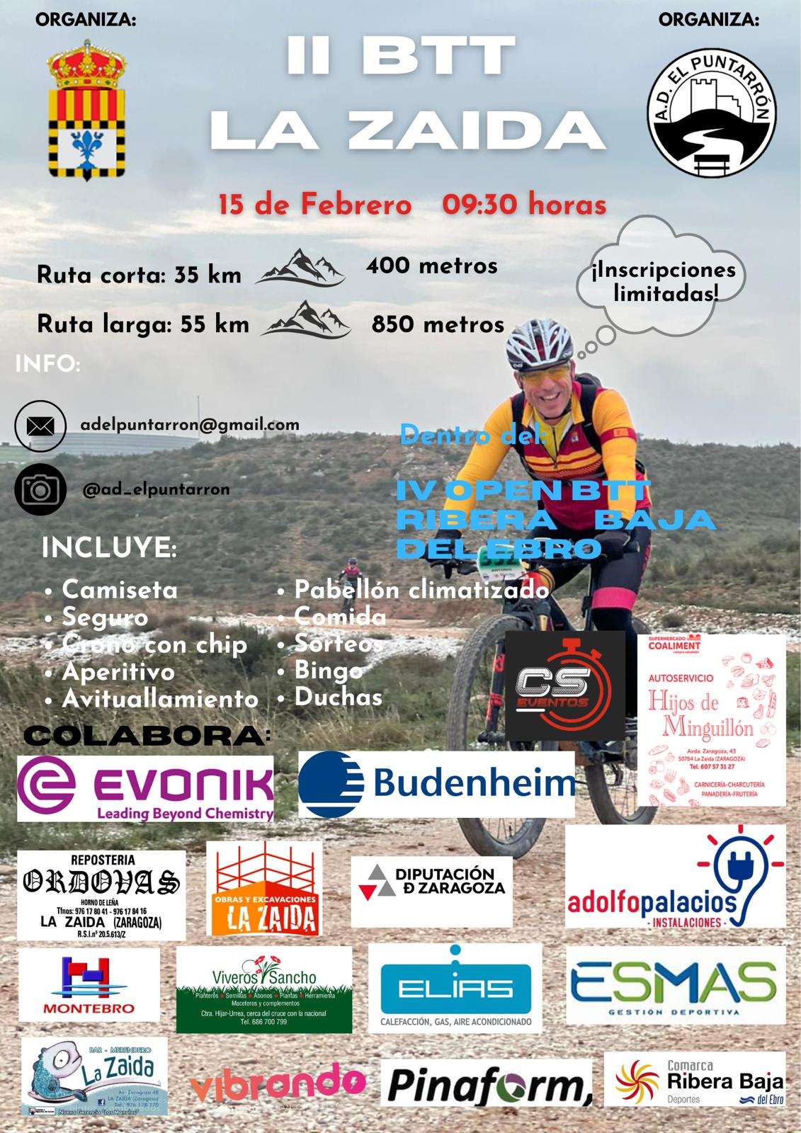 II BTT LA ZAIDA  - Inscríbete
