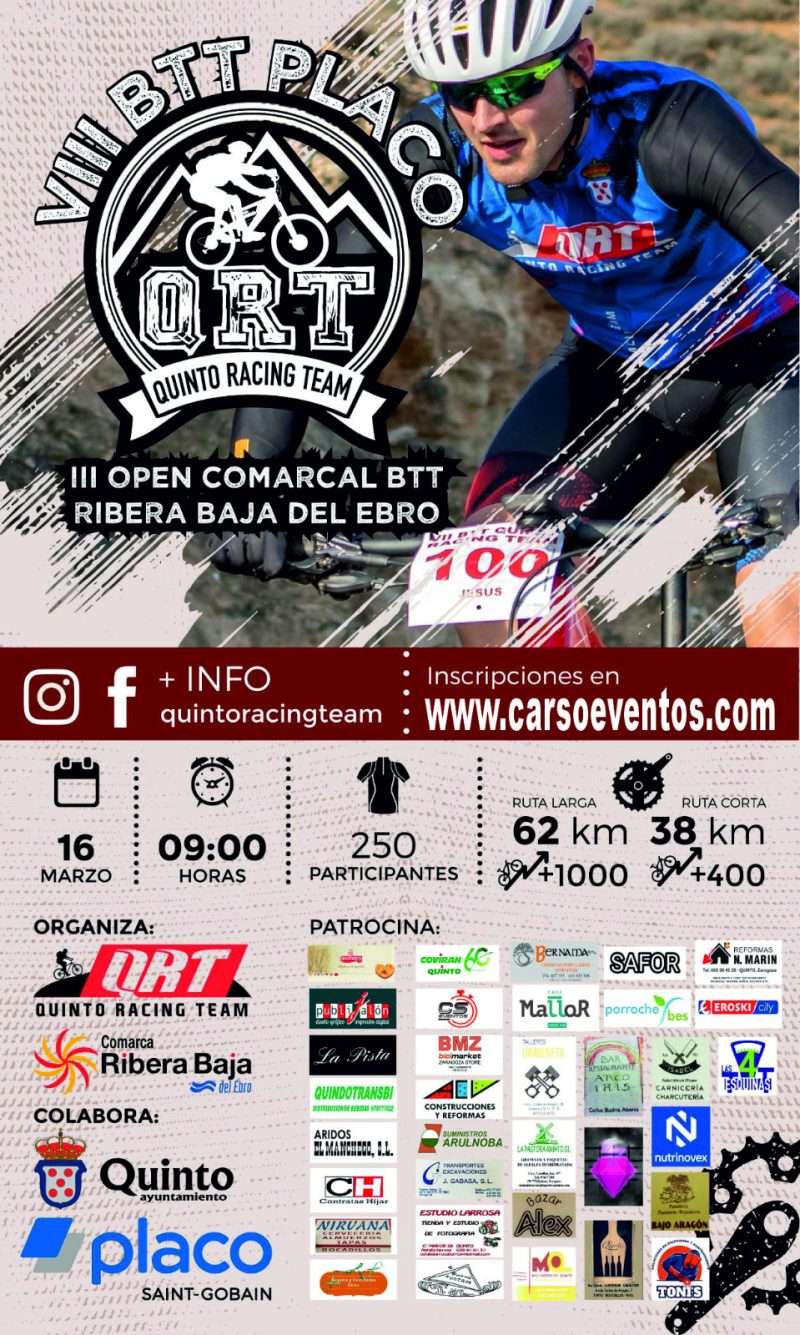 VIII BTT PLACO QUINTO RACING TEAM - Inscriu-te