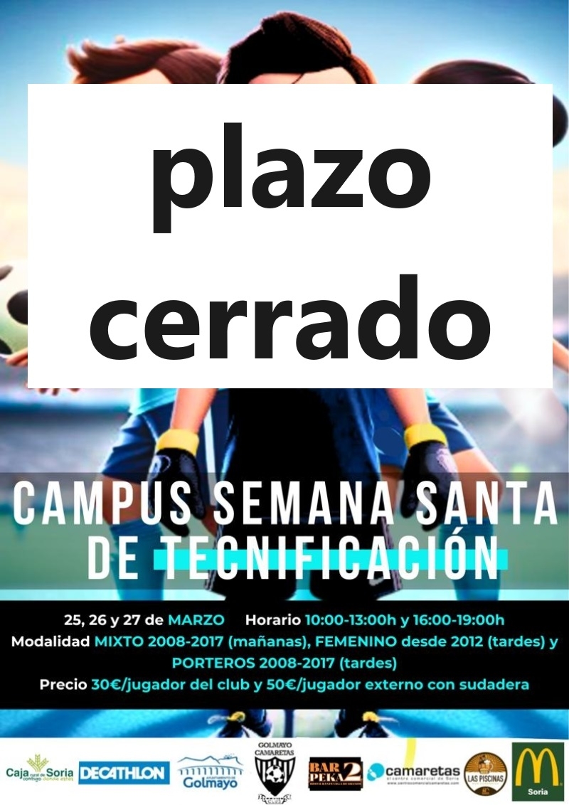 I CAMPUS DE FÚTBOL SEMANA SANTA CAMARETAS - Inscríbete